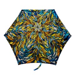 Stained Glass Winter Mini Folding Umbrellas by Vaneshop