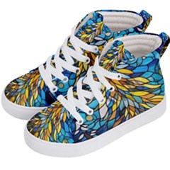 Stained Glass Winter Kids  Hi-top Skate Sneakers by Vaneshop