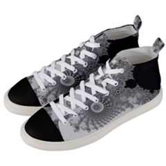 Apple Males Almond Bread Abstract Mathematics Men s Mid-top Canvas Sneakers