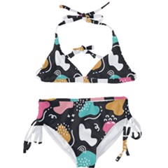 Art Pattern Design Background Print Kids  Classic Bikini Set