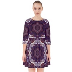 Rosette Kaleidoscope Mosaic Abstract Background Smock Dress by Vaneshop