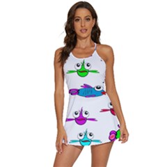 Fish Swim Cartoon Funnycute 2-in-1 Flare Activity Dress