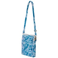 Blue Ocean Wave Texture Multi Function Travel Bag by Jack14