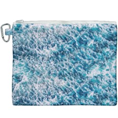 Summer Blue Ocean Wave Canvas Cosmetic Bag (xxxl) by Jack14