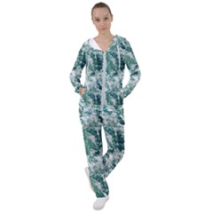 Blue Ocean Waves Women s Tracksuit by Jack14