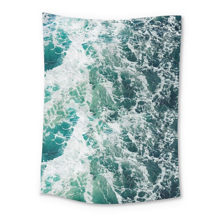 Blue Ocean Waves Medium Tapestry