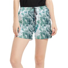 Blue Ocean Waves Women s Runner Shorts by Jack14