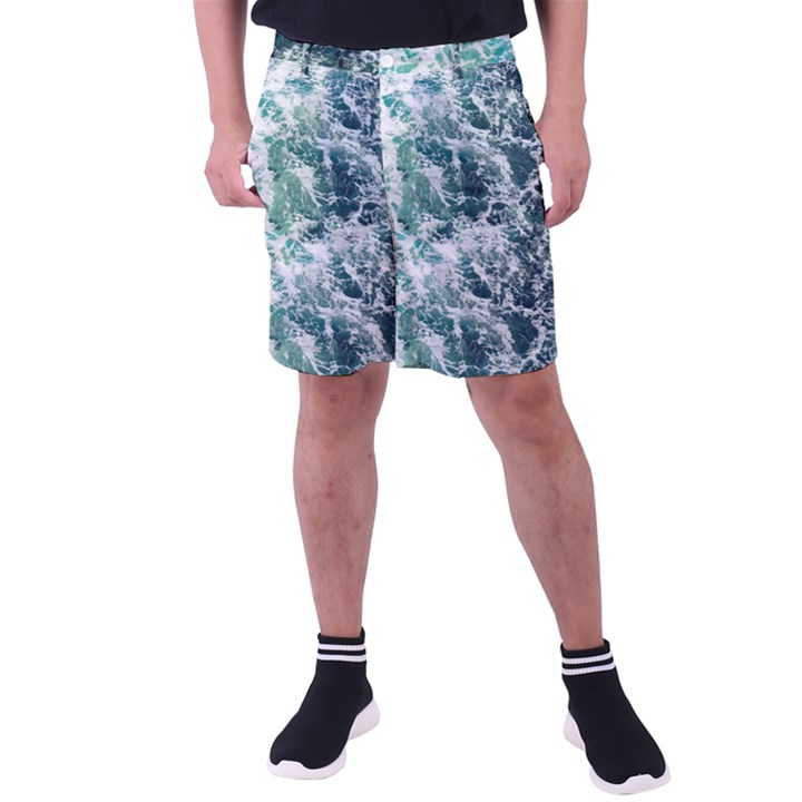 Blue Ocean Waves Men s Pocket Shorts