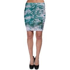 Blue Ocean Waves 2 Bodycon Skirt by Jack14