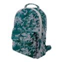 Blue Ocean Waves 2 Flap Pocket Backpack (Large) View1