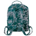 Blue Ocean Waves 2 Flap Pocket Backpack (Large) View3