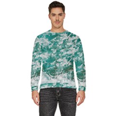 Blue Ocean Waves 2 Men s Fleece Sweatshirt by Jack14