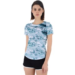 Ocean Wave Back Cut Out Sport T-shirt by Jack14