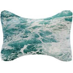 Blue Crashing Ocean Wave Seat Head Rest Cushion by Jack14