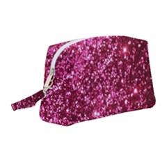 Pink Glitter Wristlet Pouch Bag (medium) by Amaryn4rt