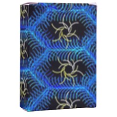 Blue Bee Hive Pattern Playing Cards Single Design (rectangle) With Custom Box
