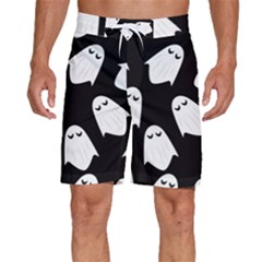 Ghost Halloween Pattern Men s Beach Shorts