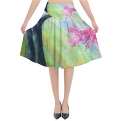 Forests Stunning Glimmer Paintings Sunlight Blooms Plants Love Seasons Traditional Art Flowers Sunsh Flared Midi Skirt by Amaryn4rt