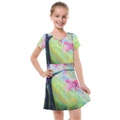 Forests Stunning Glimmer Paintings Sunlight Blooms Plants Love Seasons Traditional Art Flowers Sunsh Kids  Cross Web Dress by Amaryn4rt