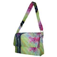 Forests Stunning Glimmer Paintings Sunlight Blooms Plants Love Seasons Traditional Art Flowers Sunsh Full Print Messenger Bag (m) by Amaryn4rt