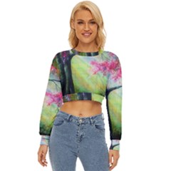 Forests Stunning Glimmer Paintings Sunlight Blooms Plants Love Seasons Traditional Art Flowers Sunsh Lightweight Long Sleeve Sweatshirt by Amaryn4rt