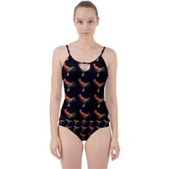 Background-pattern-chicken-fowl Cut Out Top Tankini Set by Amaryn4rt