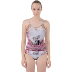 Elephant-heart-plush-vertical-toy Cut Out Top Tankini Set by Amaryn4rt