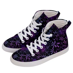 Retro-flower-pattern-design-batik Men s Hi-top Skate Sneakers by Amaryn4rt