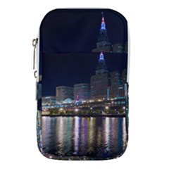 Cleveland Building City By Night Waist Pouch (large) by Amaryn4rt