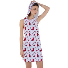 Christmas Template Advent Cap Racer Back Hoodie Dress by Amaryn4rt