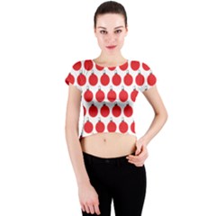 Christmas Baubles Bauble Holidays Crew Neck Crop Top by Amaryn4rt