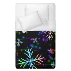 Snowflakes Snow Winter Christmas Duvet Cover (single Size) by Amaryn4rt