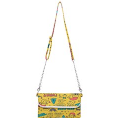 Colorful-funny-christmas-pattern Cool Ho Ho Ho Lol Mini Crossbody Handbag by Amaryn4rt