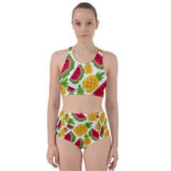 Watermelon-pattern-se-fruit-summer Racer Back Bikini Set by Amaryn4rt