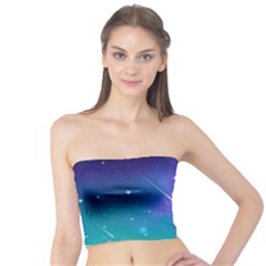 Stars Sky Cosmos Galaxy Tube Top by Pakjumat