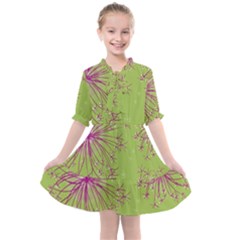 Dandelion Flower Background Nature Flora Drawing Kids  All Frills Chiffon Dress by Pakjumat