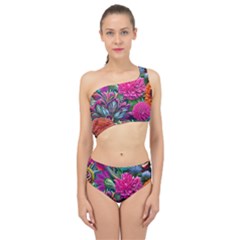 Flowers Nature Spring Blossom Flora Petals Art Spliced Up Two Piece Swimsuit by Pakjumat