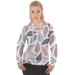 Leaves Pastel Background Nature Women s Overhead Hoodie by Pakjumat