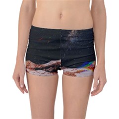 Retro Vintage Space Galaxy Reversible Boyleg Bikini Bottoms by Pakjumat