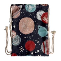 Space Galaxy Pattern Drawstring Bag (large) by Pakjumat