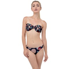 Space Galaxy Pattern Classic Bandeau Bikini Set by Pakjumat