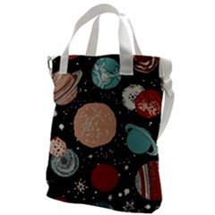 Space Galaxy Pattern Canvas Messenger Bag by Pakjumat