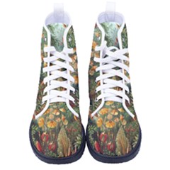 Moose Eurhynchium Haeckel Muscinae Kid s High-top Canvas Sneakers by Pakjumat