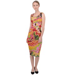 Fantasy Psychedelic Surrealism Trippy Sleeveless Pencil Dress