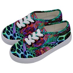 Psychedelic Blacklight Drawing Shapes Art Kids  Classic Low Top Sneakers by Modalart
