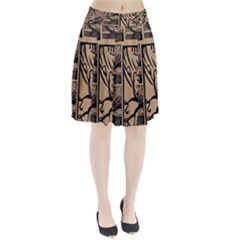 Artistic Psychedelic Pleated Skirt by Modalart