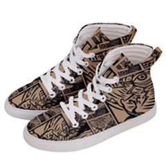 Artistic Psychedelic Women s Hi-top Skate Sneakers by Modalart