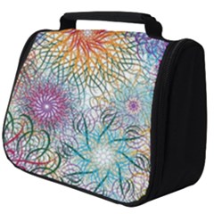 Psychedelic Flowers Yellow Abstract Psicodelia Full Print Travel Pouch (big)