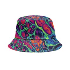 Color Colorful Geoglyser Abstract Holographic Inside Out Bucket Hat by Modalart