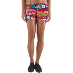 Pop Art Food Cute Patterns Yoga Shorts